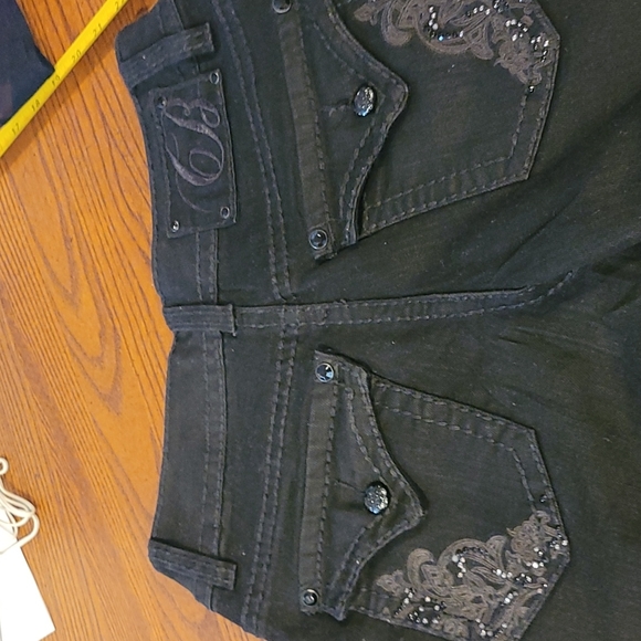 Code Bleu jeans, Black jeans, Size 4 (26) - Picture 3 of 10